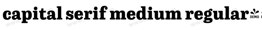 capital serif medium regular字体转换